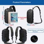 OZUKO Sling Backpack USB Anti-Theft Men'S Chest Bag Casual Shoulder Bag - Image 2